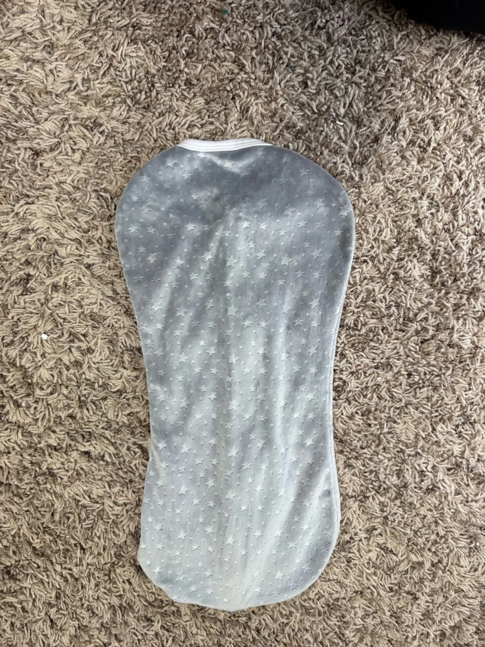 SwaddleMe Gray Star Print Zip Front Swaddle Sack